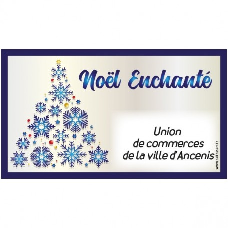 Tickets de tombola noël enchanté