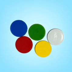 Token vierge rouge – diamètre 25 mm