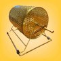 Tambour de tombola métallique - Taille L (12 pouces)